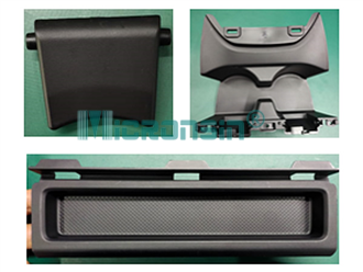 Cup holder body, panel, shrapnel